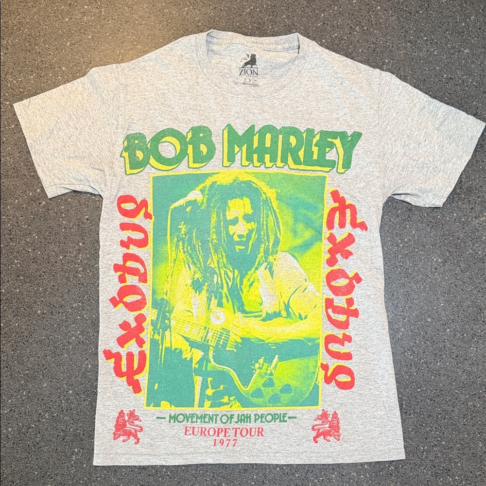 Zion Rootswear Bob Marley Gray T-Shirt